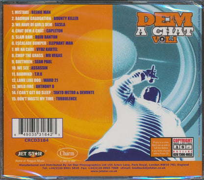 Sean Paul Sizzla Buju Banton Etc Dem A Chat Volume 1 Music CD