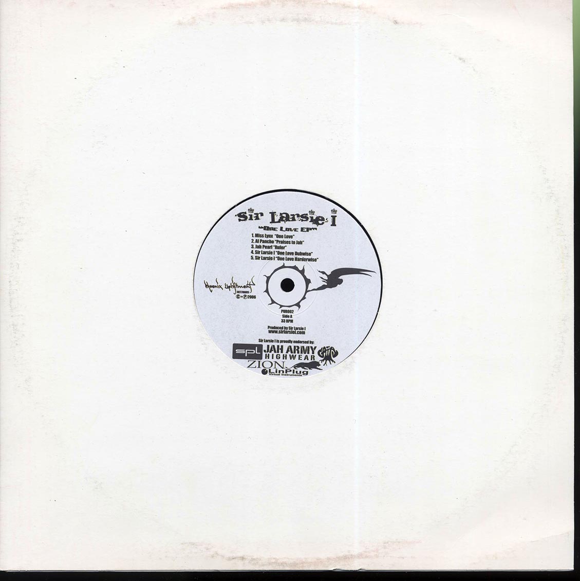 Sir Larsie I - One Love EP Vinyl Record