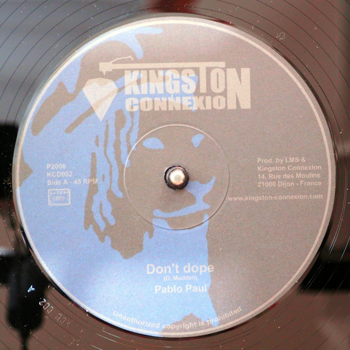 Pablo Paul - Don't Dope  /  Ras Henry - Happy Home; Zap Pow Band - Happy Dub 12" Vinyl Record