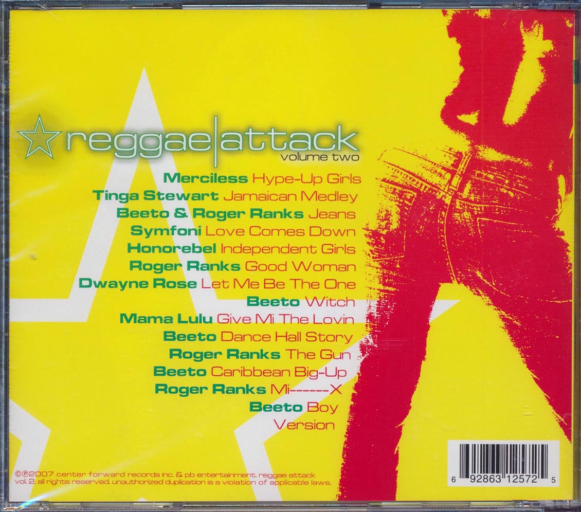 Merciless, Tinga Stewart, Roger Ranks, Etc. - Reggae Attack Volume 2 Music CD