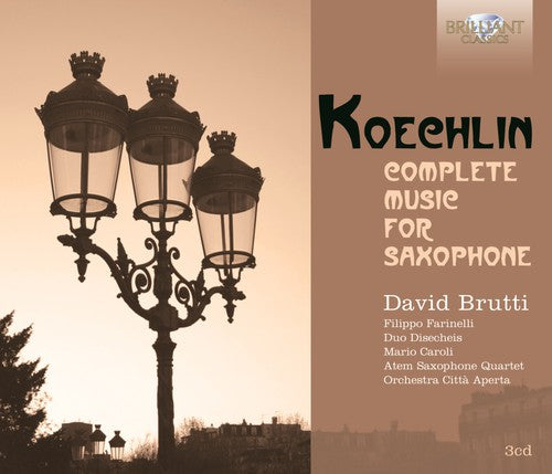 the album cover for Orchestra CittÃ  Aperta - Complete Music for Saxophone