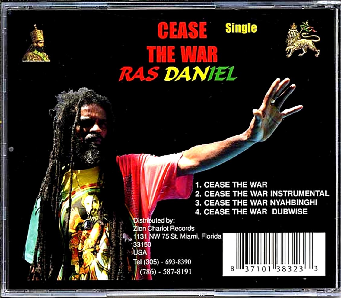 Ras Daniel - Cease The War Music CD