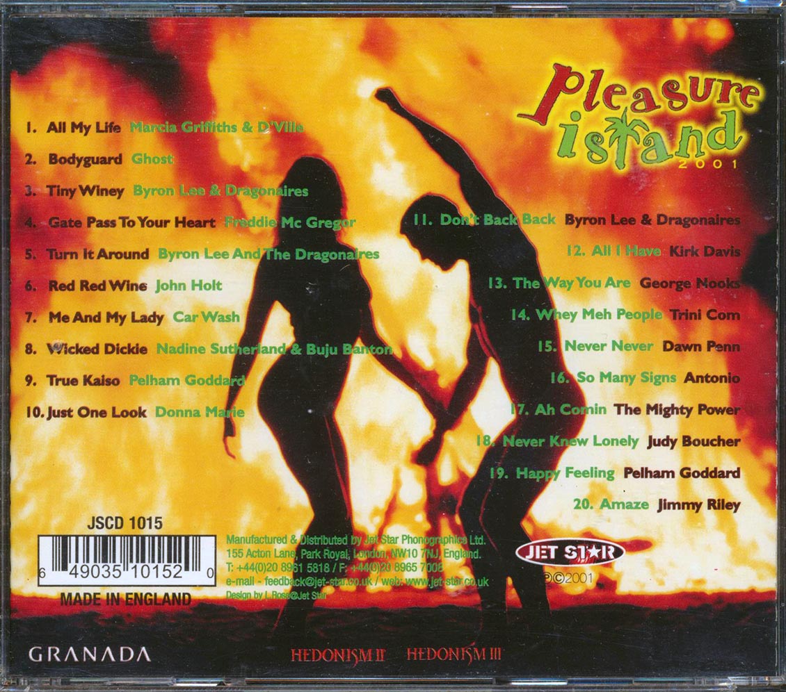 Freddie McGregor, Byron Lee, Dawn Penn, Jimmy Riley, Etc. - Pleasure Island (20 tracks) Music CD