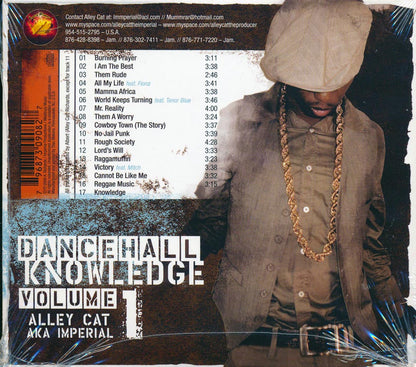 Alley Cat - Dancehall Knowledge Volume 1 Music CD