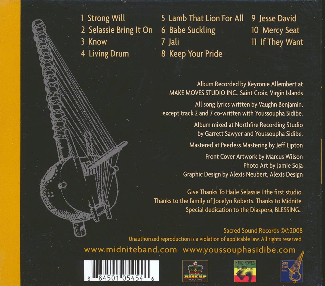 Midnite - For All (With Youssoupha Sidibe) Music CD