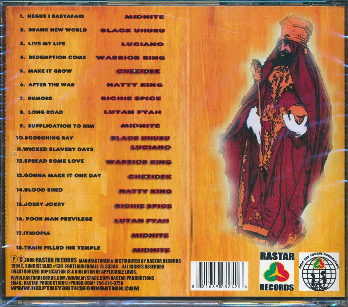 Midnite, Black Uhuru, Richie Spice, Luciano, Etc. - Defender Of The Faith Music CD