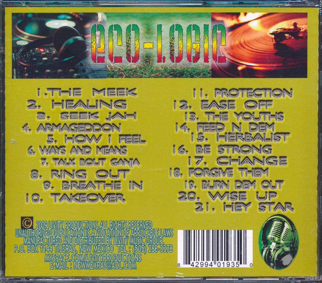 Eco Logic - Eco Logic (21 tracks) Music CD