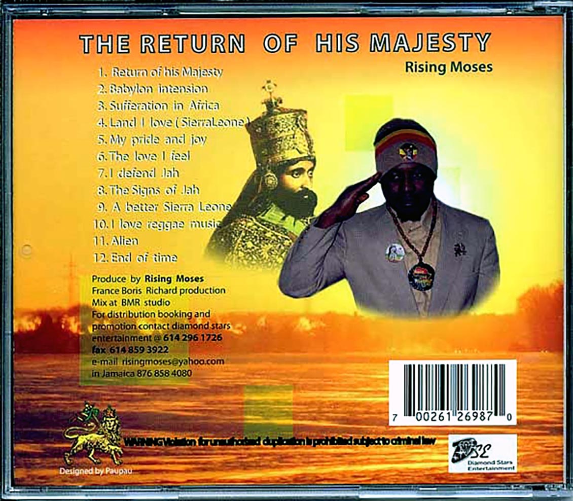 Rising Moses - The Return Of His Majesty Music CD