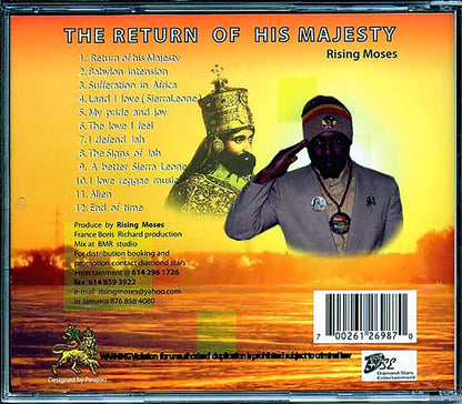 Rising Moses - The Return Of His Majesty Music CD