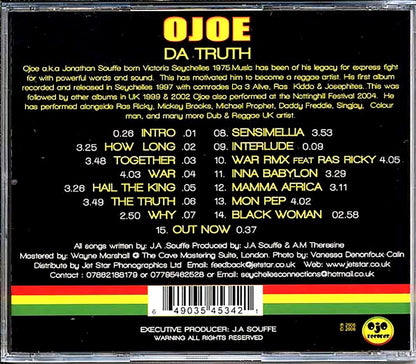 Ojoe - Da Truth Music CD