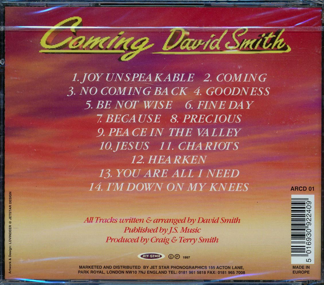 David Smith - Coming Music CD