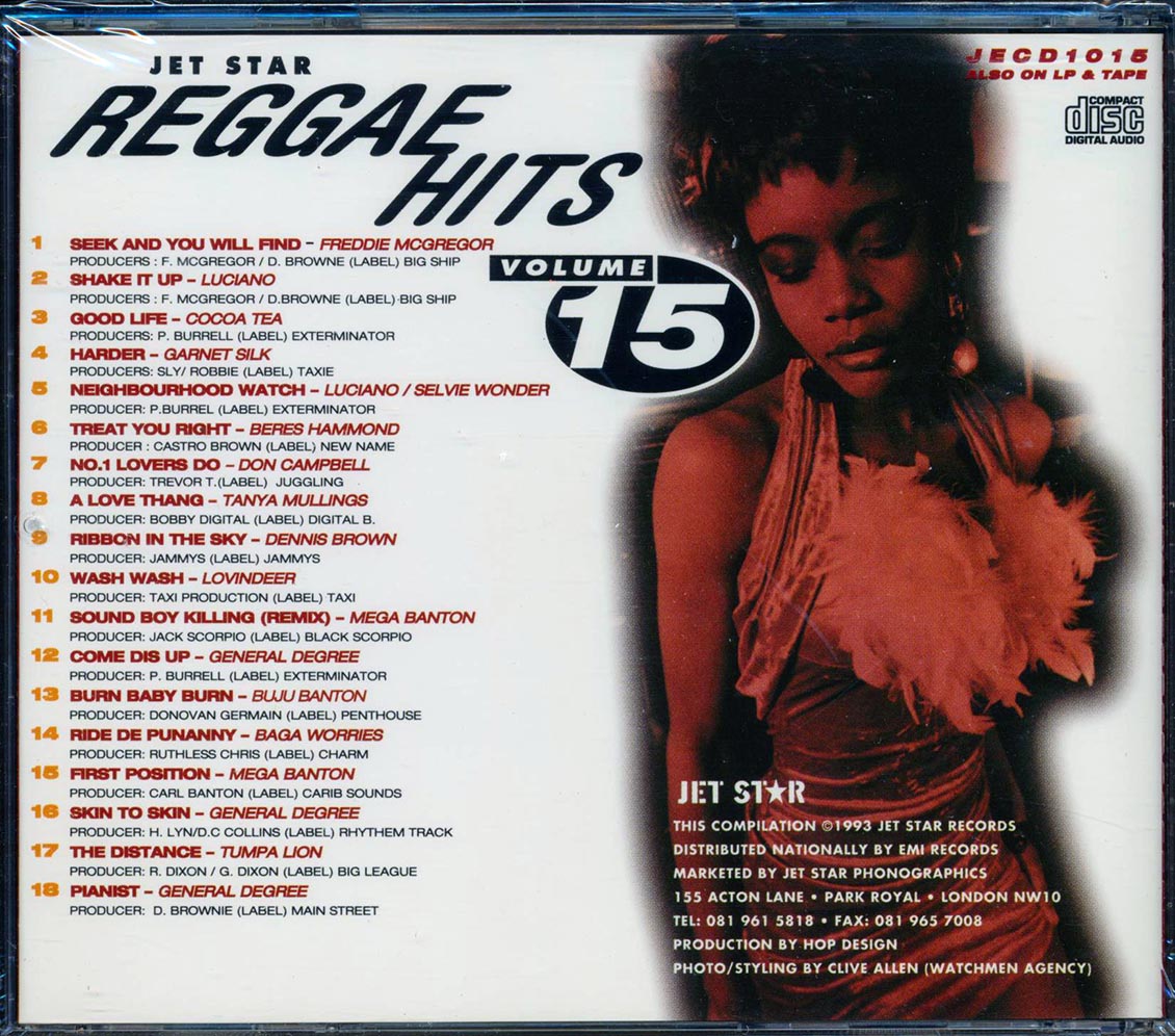 Beres Hammond, Garnett Silk, Buju Banton, Cocoa Tea, Etc. - Reggae Hits Volume 15 Music CD