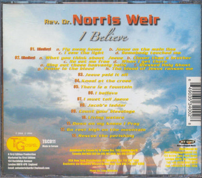 Norris Weir - I Believe Music CD