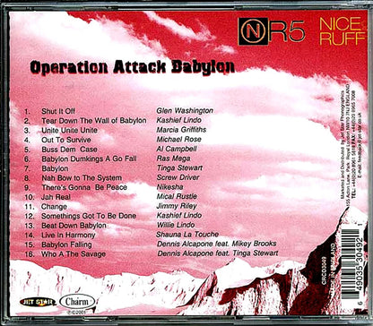 Michael Rose, Al Campbell, Glen Washington, Etc. - Nice & Ruff Volume 5: Operation Attack Babylon Music CD