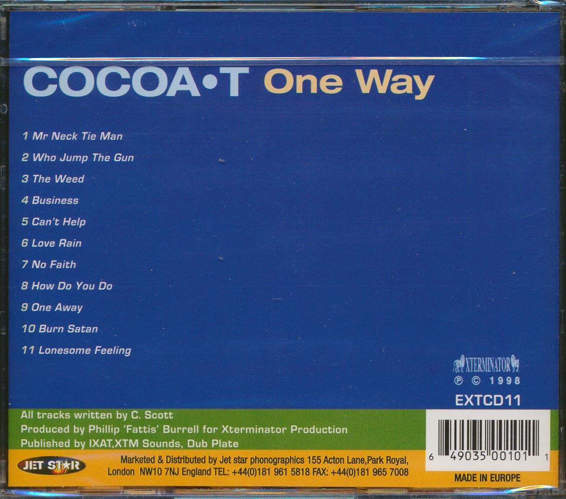 Cocoa Tea - One Way Music CD