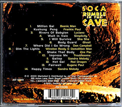 Luciano, Beenie Man, Red Dragon, Etc. - Soca Rumble In The Cave Music CD