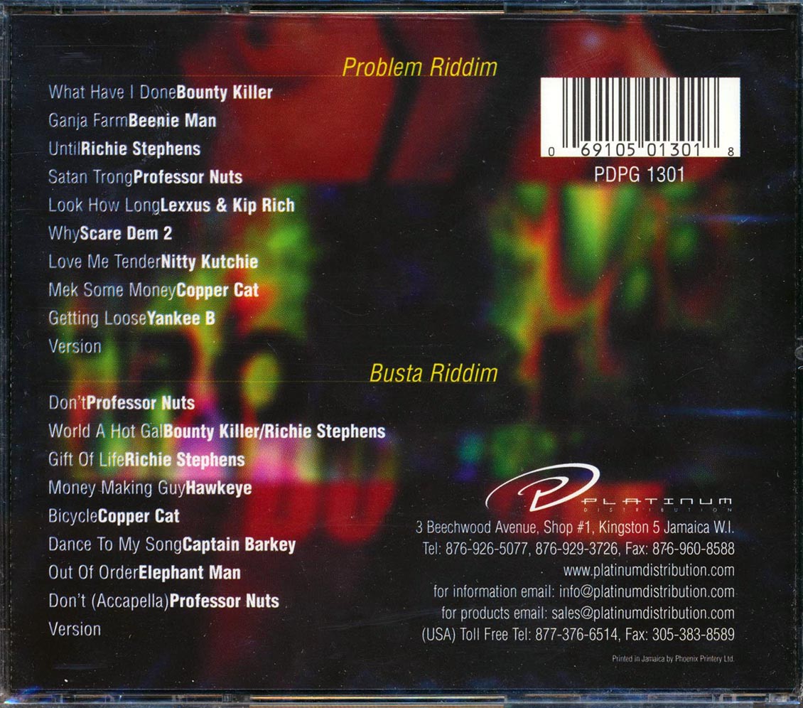Bounty Killer, Elephant Man, Richie Stephens, Etc. - Double Trouble Music CD
