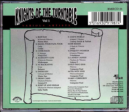 Conroy Smith, Major San, Ninja Kid, Etc. - Knights Of The Turntable Volume 1 Music CD