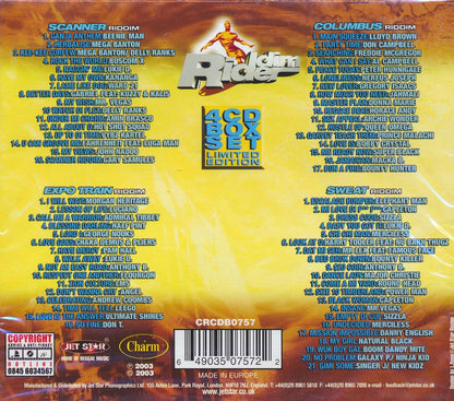 Sizzla, Capleton, Luciano, Etc. - Riddim Rider 4 CD Box Set (70 tracks) (4xCD) Music CD
