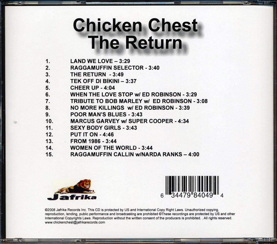 Chicken Chest - The Return Music CD