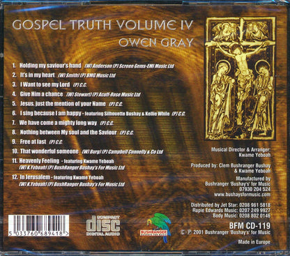 Owen Gray - Gospel Truth Volume 4 Music CD