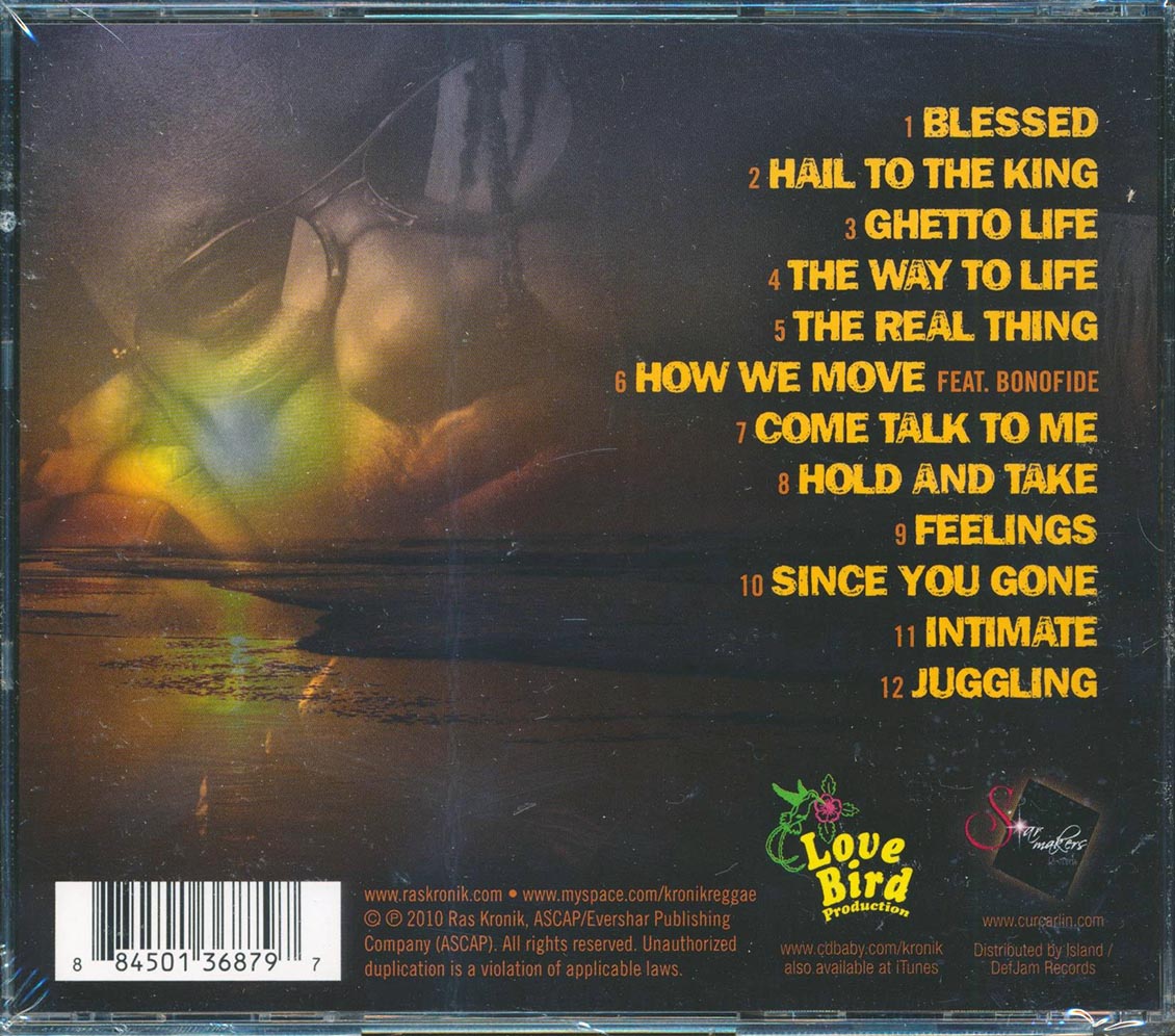 Ras Kronik - The Real Thing Music CD