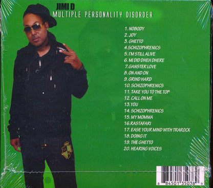 Jimi D - Multiple Personality Disorder (20 tracks) Music CD