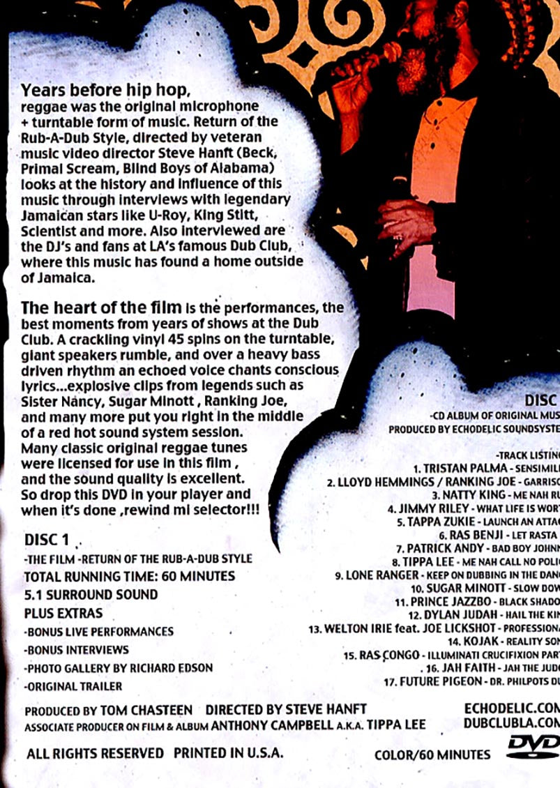 Sugar Minott, Ranking Joe, Lone Ranger, Triston Palmer, Etc. - Return Of The Rub A Dub Style (incl. DVD) Music CD
