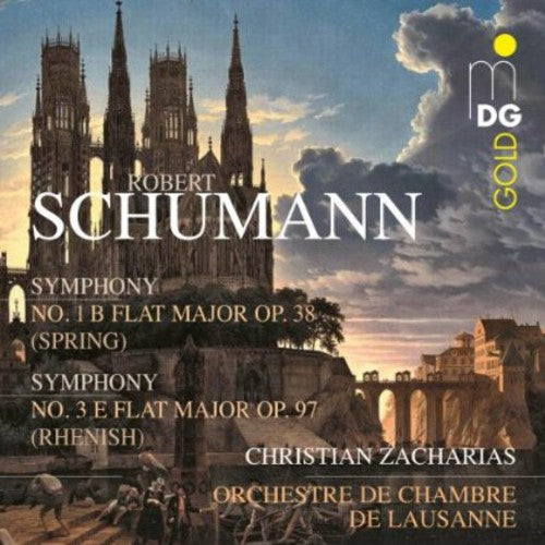 the album cover for Schumann / Orchestre De Chambre De Lausanne - Symphonies Nos 1 & 3