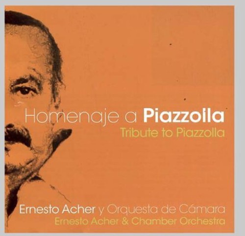 the album cover for Ernesto Acher - Tribute to Piazzolla