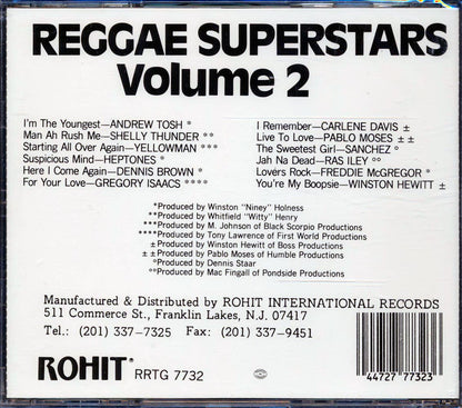 Shelly Thunder, Pablo Moses, Gregory Isaacs, Etc. - Reggae Superstars Volume 2 Music CD