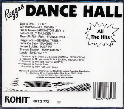 Barrington Levy, Half Pint, Shelly Thunder, General Trees, Etc. - Reggae Dance Hall: All The Hits Music CD