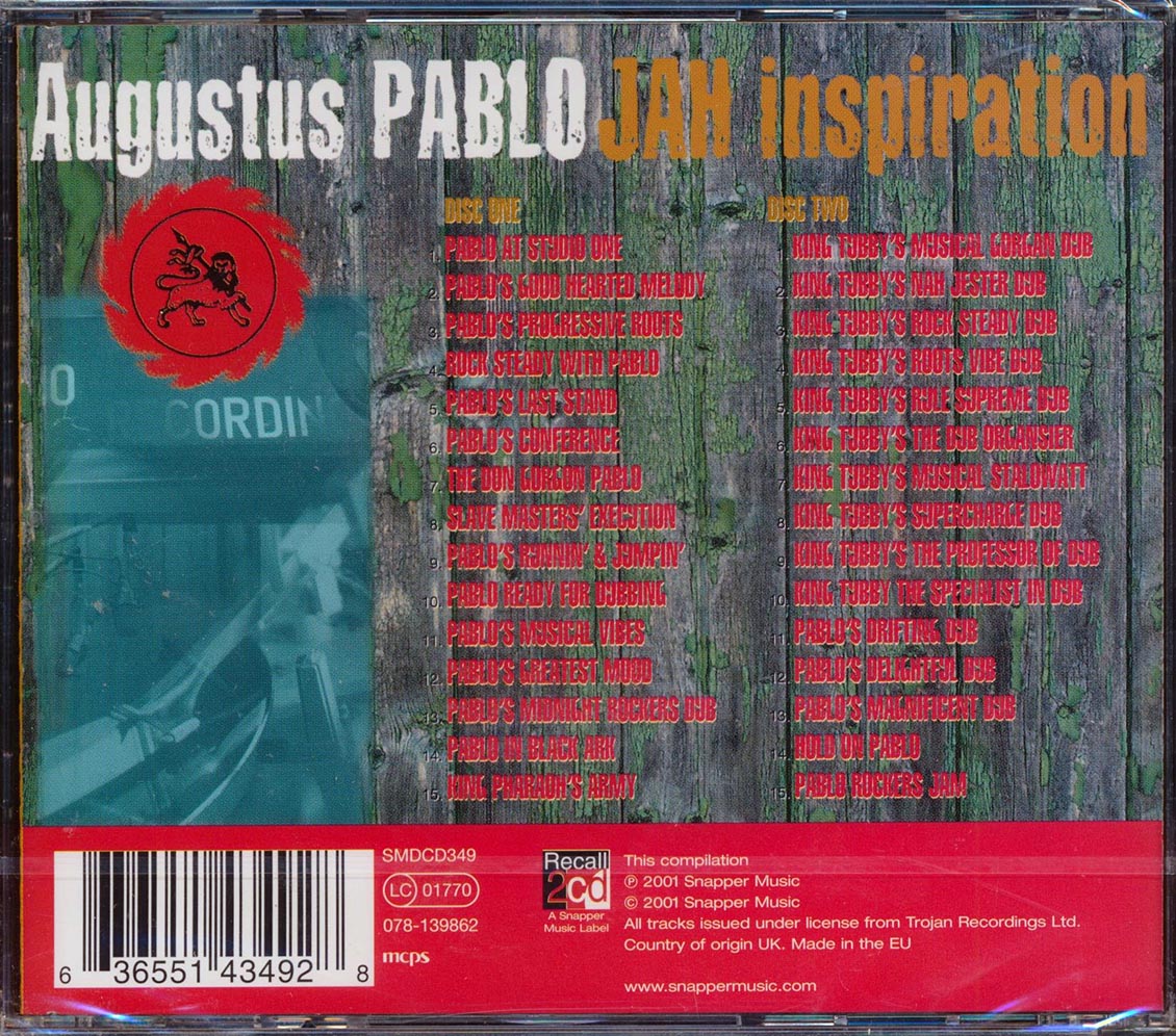 Augustus Pablo - Jah Inspiration (30 tracks) (2xCD) Music CD