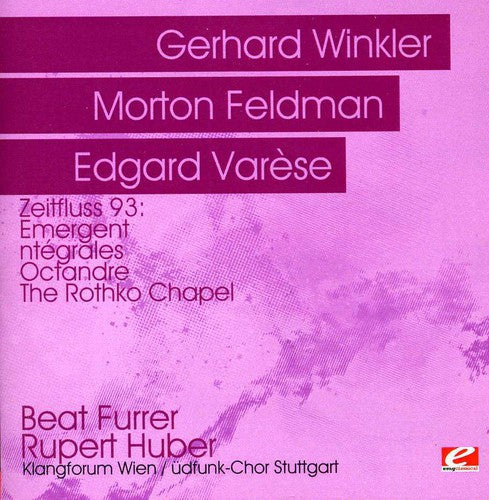 the album cover for Gerhard Winkler/Morton Feldman/Edgard Varese - Zeitfluss 93: Winkler, Emergent & Varese