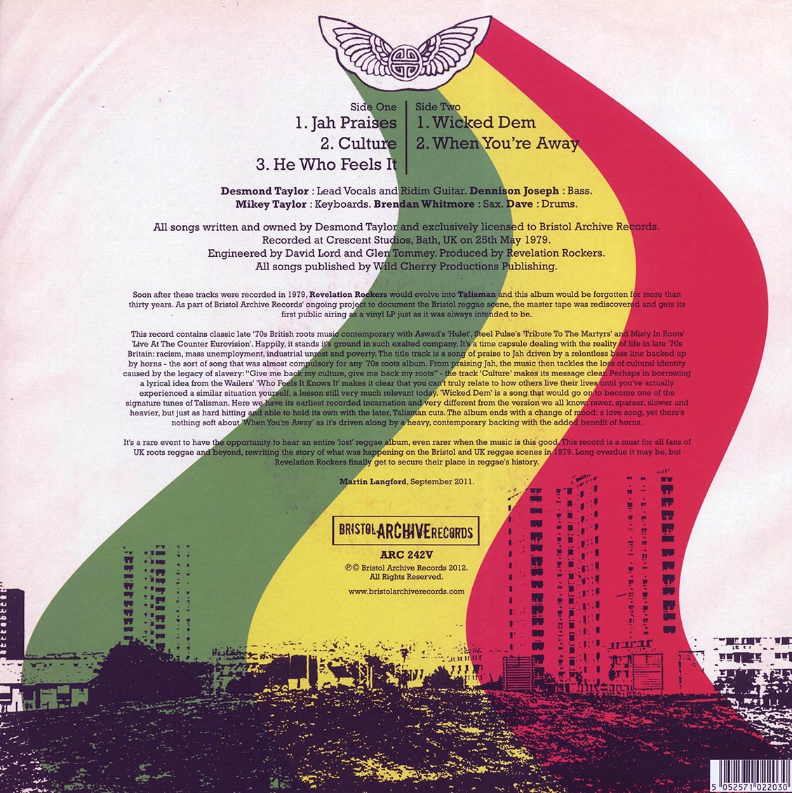 Revelation Rockers - Jah Praises (2012 FIRST PRESS) Vinyl Record