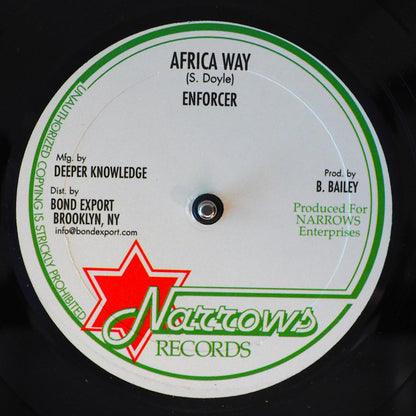 Enforcer - Pension;  Version  /  Enforcer - Africa Way; Version 10" Vinyl Record