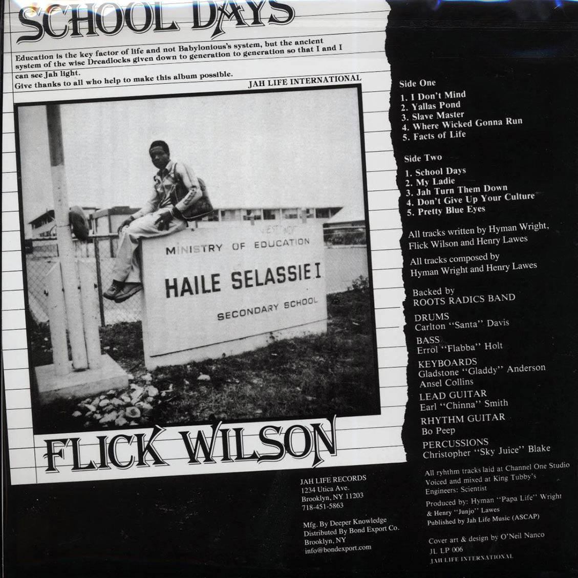 Flick Wilson - School Days Vinyl Record