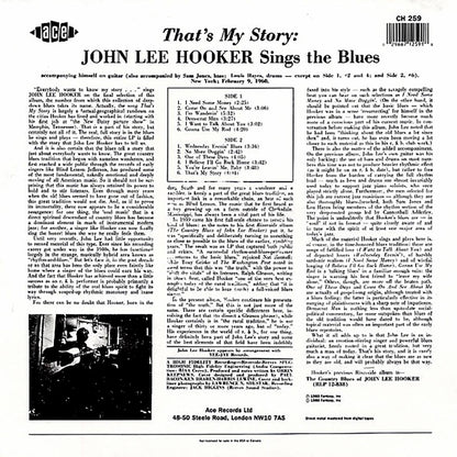 John Lee Hooker - That's My Story: Sings The Blues Vinyl Record