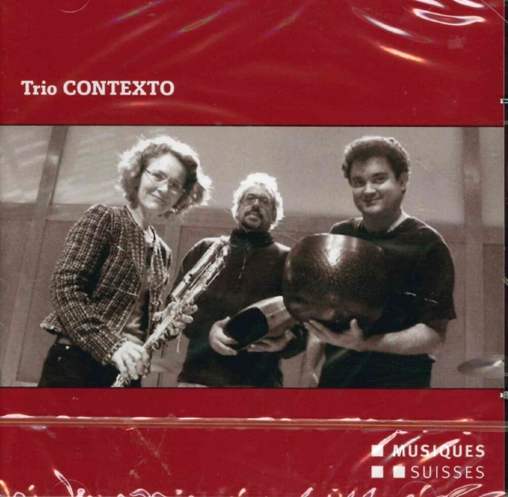the album cover for Trio Contexto - Musik Fuer Floete Und Schlagze