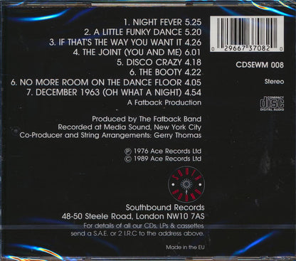 The Fatback Band - Night Fever Music CD