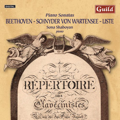 Beethoven / Liste / Von Wartensee / Shaboyan - Piano Sonatas By Beethoven Schnyder Von - Music CD