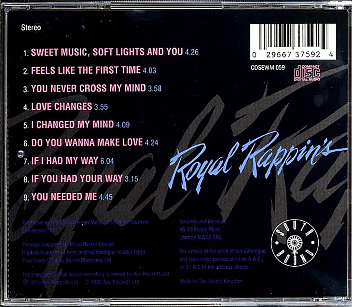 Millie Jackson, Isaac Hayes - Royal Rappin's Music CD