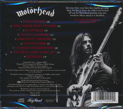 Motorhead - Recorded Live 1978 Music CD