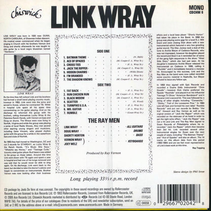 Link Wray - Early Recordings Music CD