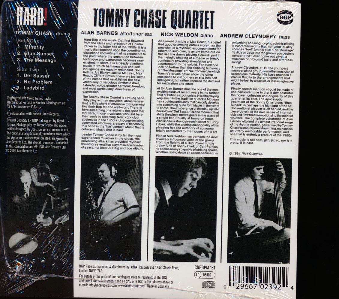 Tommy Chae Quartet - Hard Music CD