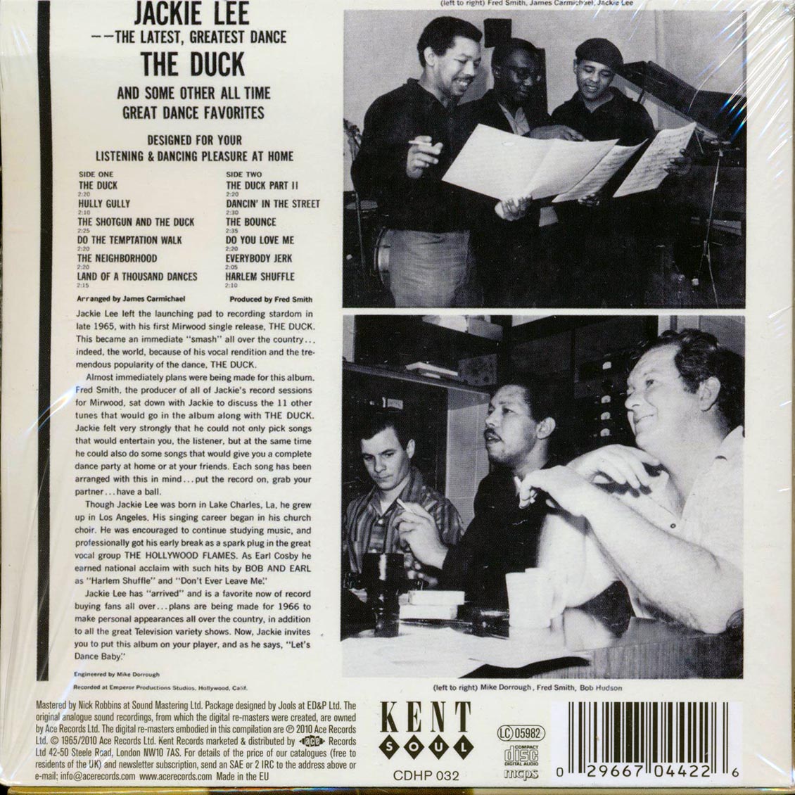Jackie Lee - The Duck Music CD