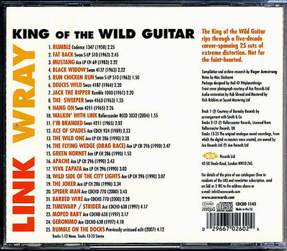 Link Wray - King Of The Wild Guitar (25 tracks) Music CD