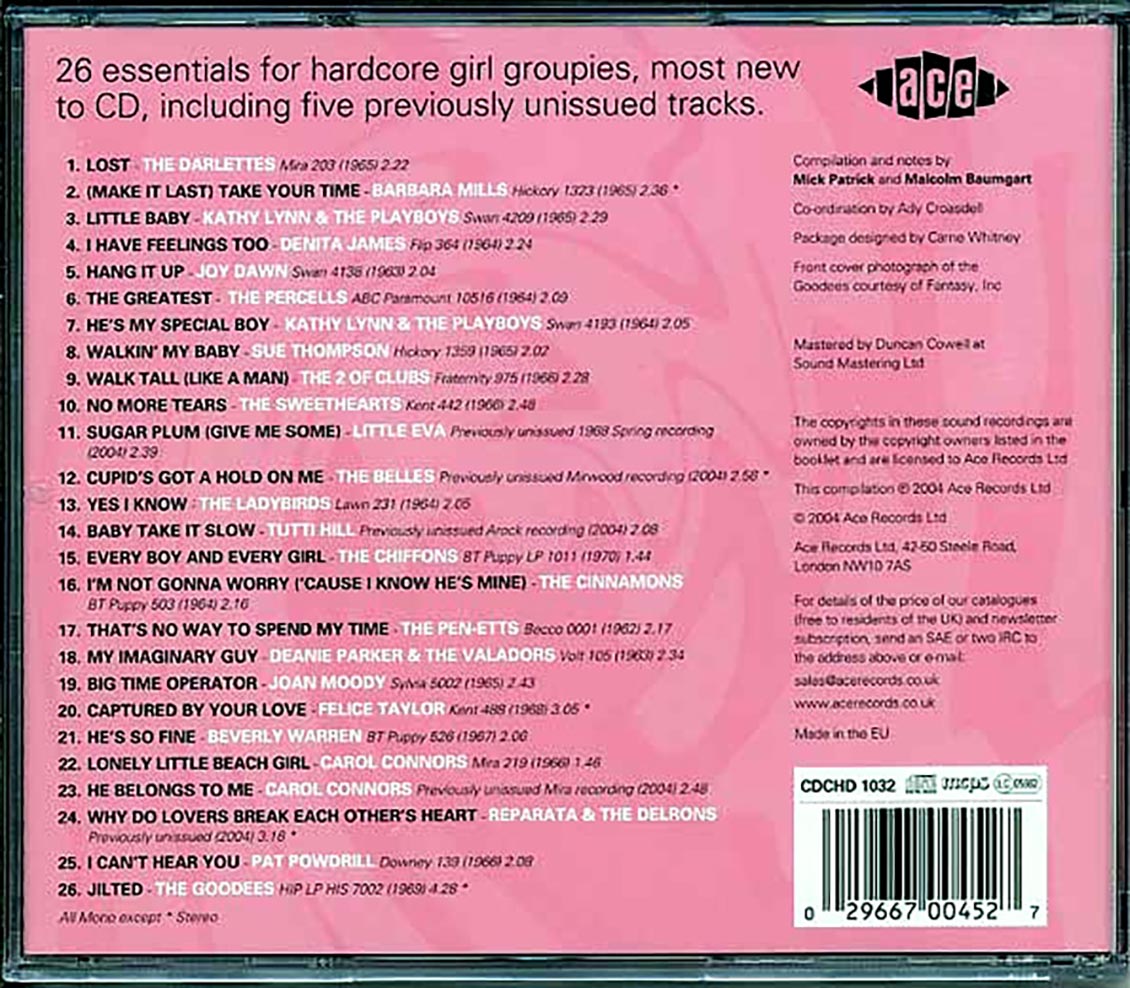 Various - Where The Girls Are Volume 6 (26 tracks) Music CD