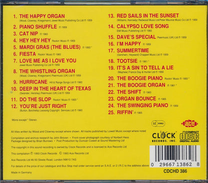 Dave Baby Cortez - Happy Organs, Wild Guitars & Pinao Shuffles (25 tracks) Music CD