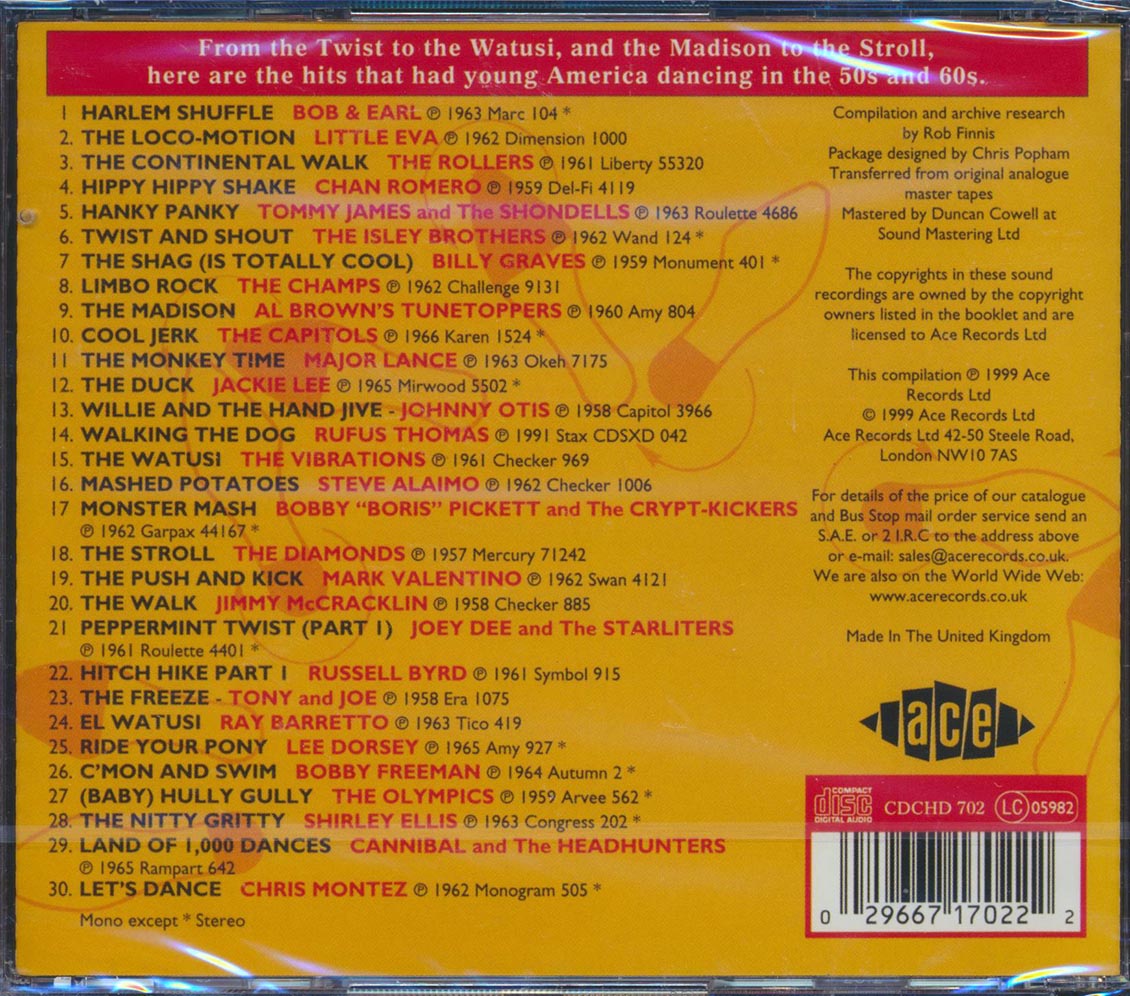 Various - Land Of 1000 Dances: The Ultimate Compilation Of Hit Dances 1958-1965 (30 tracks) Music CD